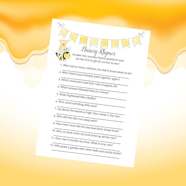 Programa Nursery Rhymes Game Chica Teddy Bear Card (Subido por el creador)