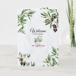 Programa Olive deja Boda de la isla griega orden de servici