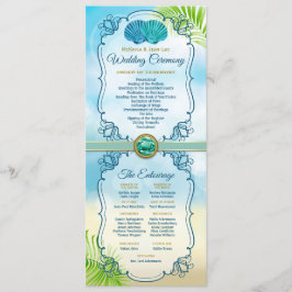 Programa Orden de bodas de la Ceremonia Entourage Emerald
