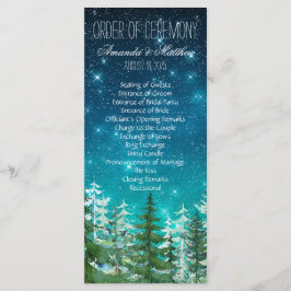 Programa Orden de Ceremonia del Boda de la Selva Nocturna E