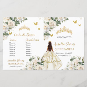 Programa Orden de Eventos de Floral de Marfil Quin