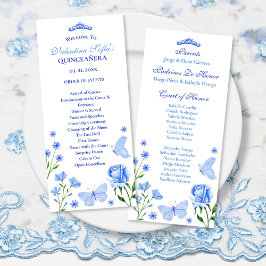 Programa Orden de Eventos de Light Blue Quinceañer