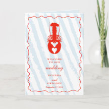 Orden de Servicio de Boda de Langosta Corazón Fran
