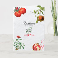 Orden de servicio de Boda del Mediterráneo Pomegra