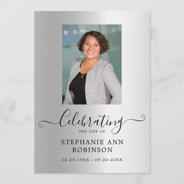 Programa Orden de servicio de la foto de la celebración de  (Anverso)