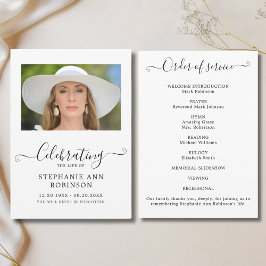 Programa Orden de servicio de la foto de la celebración de