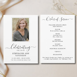 Programa Orden de servicio de la foto de la celebración de