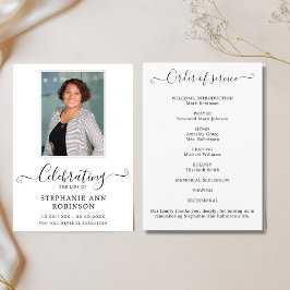 Programa Orden de servicio de la foto de la celebración de