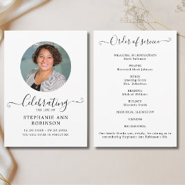 Programa Orden de servicio de la foto de la celebración de