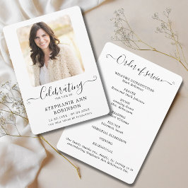 Programa Orden de servicio de la foto de la celebración de