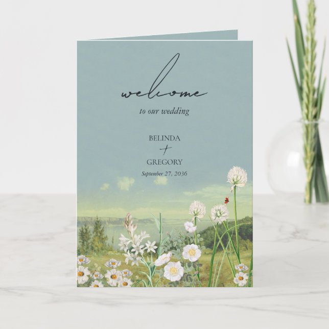 Programa Orden de servicio del Boda de Flor Silvestre (Anverso)
