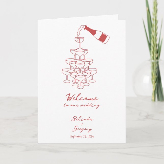 Programa Orden de servicio del Boda de la cimarrona dibujad (Anverso)