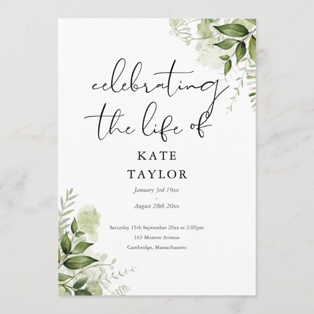 Programa Orden de servicio funerario conmemorativo de veget (Anverso)