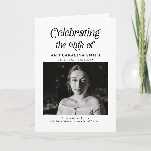 Programa Orden mínima de servicio del Funeral Retro (Anverso)