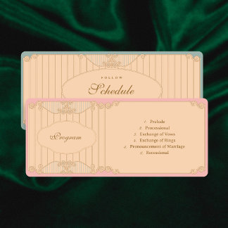 Programa Ornate Art Nouveau Wedding