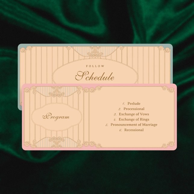 Programa Ornate Art Nouveau Wedding (Subido por el creador)
