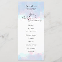 Ornate Leaf Black Script Pastel Watercolor Boda