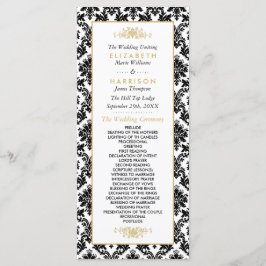 Programa Oro vintage, matrimonio Damasco blanco y negro