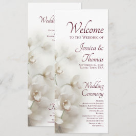 Programa Orquídeas Blancas Soñadoras Bodas Florales Románti