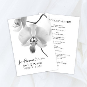 Programa Orquídeas blancas y negras en el servicio funerari