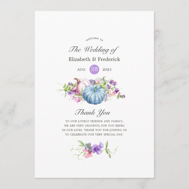 Programa Otoño - Boda floral otoño (Anverso)