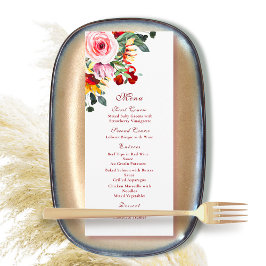 Programa Otoño Caída Acuarela Floral Resto Oro Giro