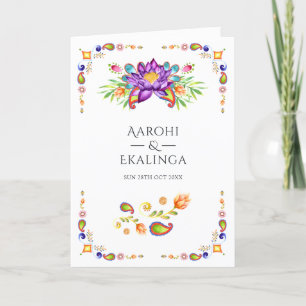 Programa Paisley Floral Indian Boda
