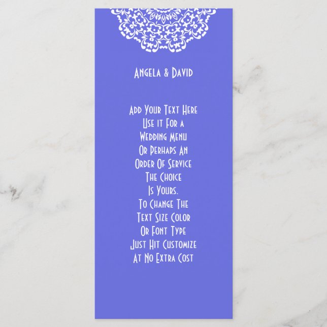 Programa Patrón de lápiz blanco azul bonito peronizado (Anverso)