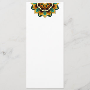 Programa Patrón Mandala 02 en amarillo y marrón