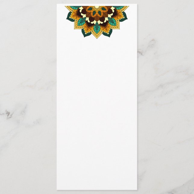 Programa Patrón Mandala 02 en amarillo y marrón (Anverso)