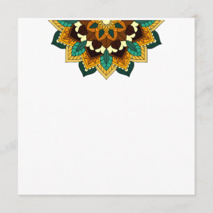 Programa Patrón Mandala 02 en amarillo y marrón