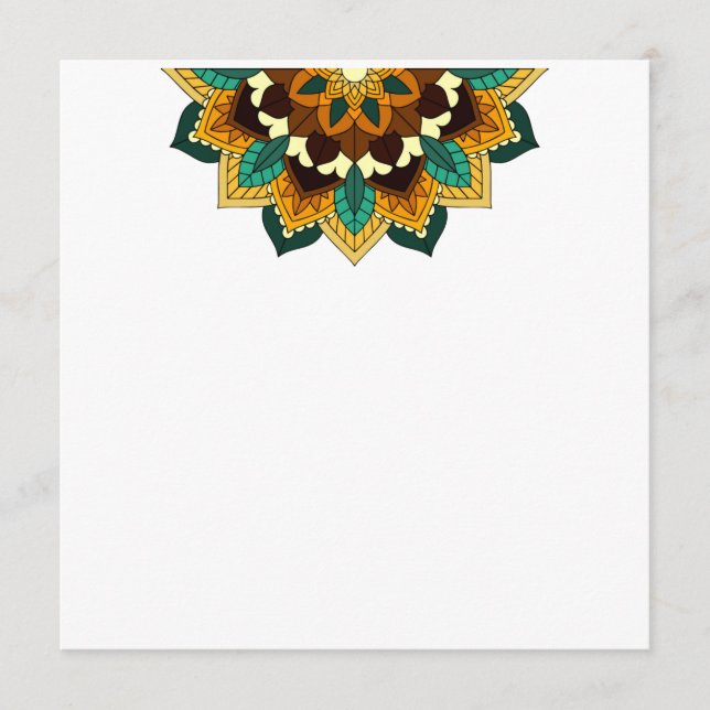 Programa Patrón Mandala 02 en amarillo y marrón (Anverso)