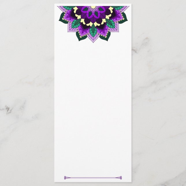 Programa Patrón Mandala 02 en morado (Anverso)