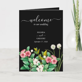 Programa Periwinkle Boda Orden de servicio negro