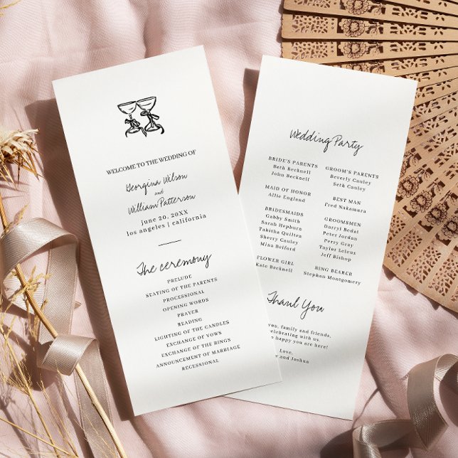 Programa plano Boda de mano moderna (Subido por el creador)