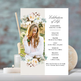 Programa Plano de Celebración de Flores Impresos
