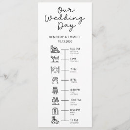 Programa Plano de Cronología de Bodas en el Graner