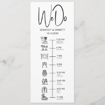 Programa Plano de Cronología de Bodas en la Playa