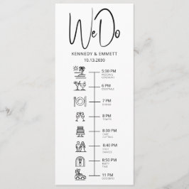 Programa Plano de Cronología de Bodas en la Playa