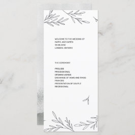 Programa plano Fiesta de follaje moderno