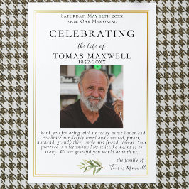 Programa plano Gold Trimmed Celebración del progra