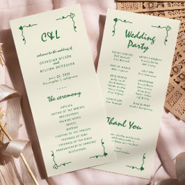 Programa Plano Verde Retro Escrito A Mano