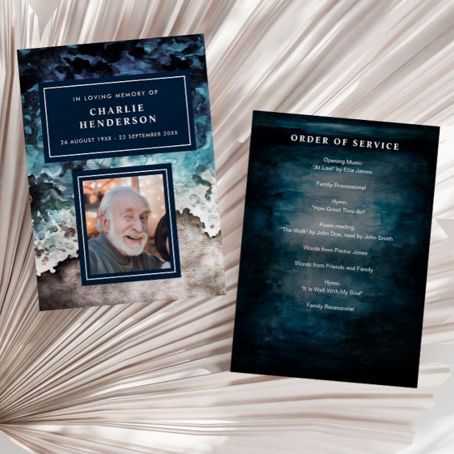 Programa Playa de acuarela en funeral/monumento de memoria  (Subido por el creador)