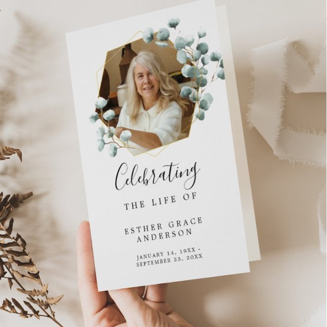 Programa Plegable de Funeral de Celebración de la  (Subido por el creador)