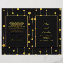 Programa plegado boda de perlas de Relieve metaliz