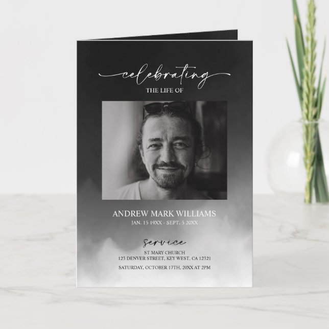 Programa plegado de la Orden Funeral de Servicio d (Anverso)