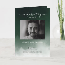 Programa plegado de Orden Funeral Verde de Servici