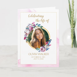 Programa plegado por orden de servicio de flores m