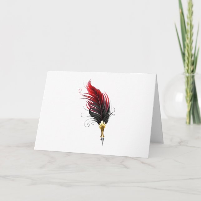 Programa Pluma de plumas rojas con nido de oro (Anverso)