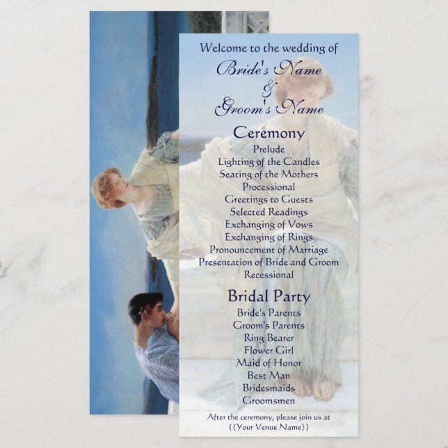 Programa Pregúntame no más por Alma Tadema Boda (Anverso / Reverso)